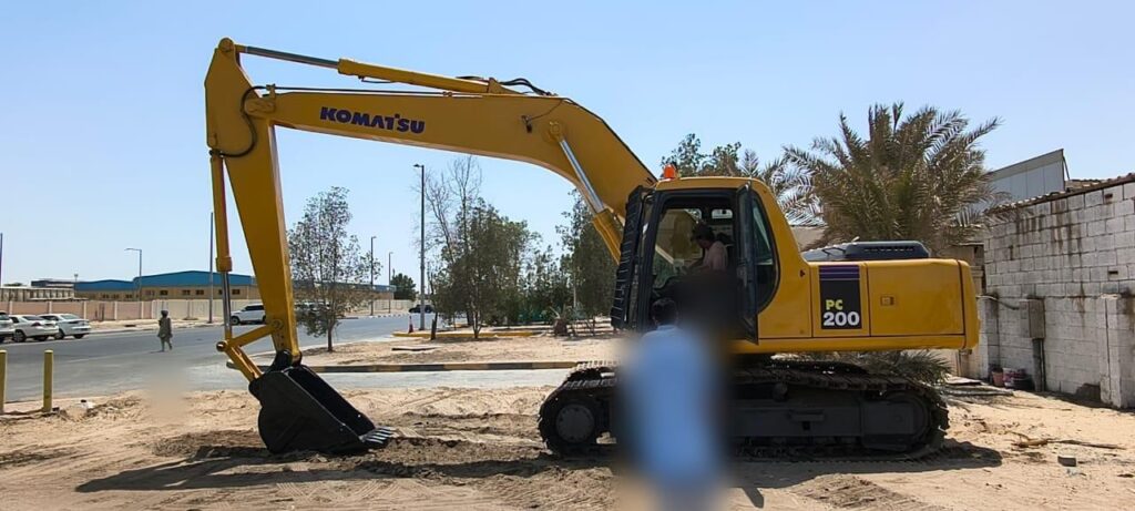 Komatsu PC200 excavator