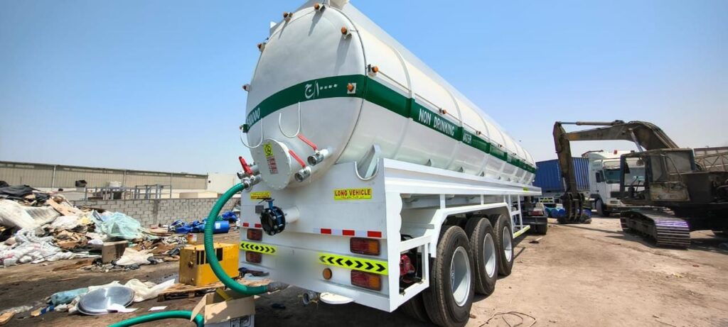Tanker at site