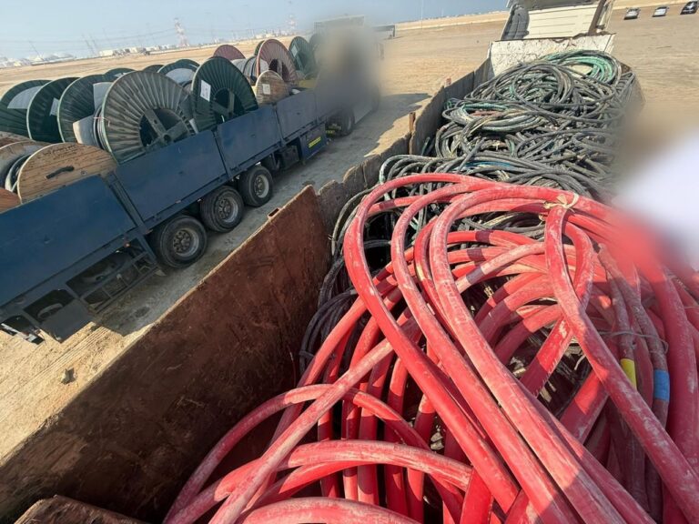 Power cable scrap loading – Mirfa 2 SWRO Project