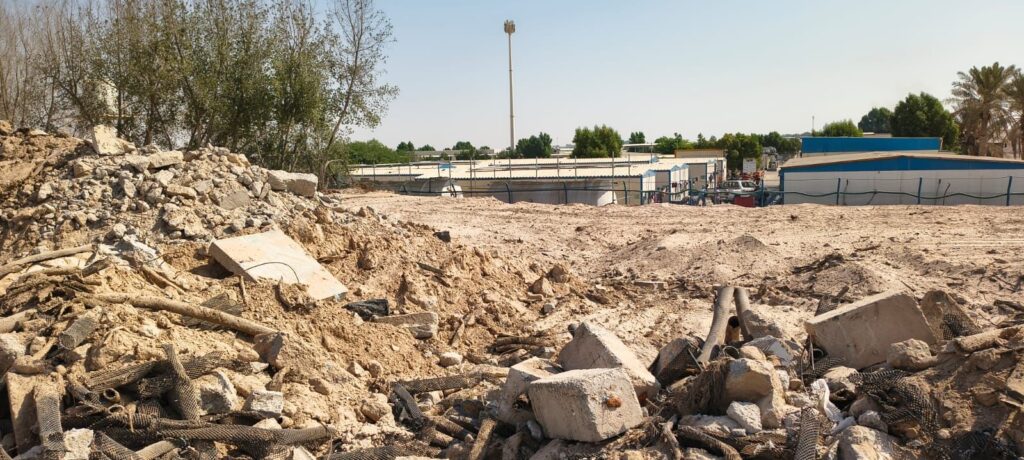 Site clearance in progress
