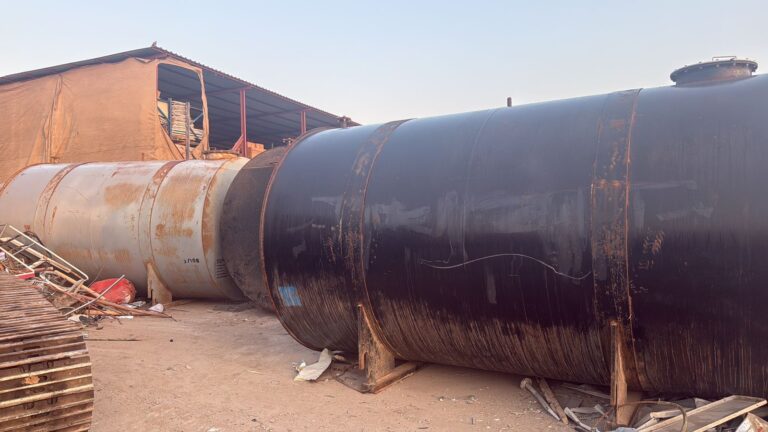 Old steel tanks for scrap – Malik Group, Abu Dhabi