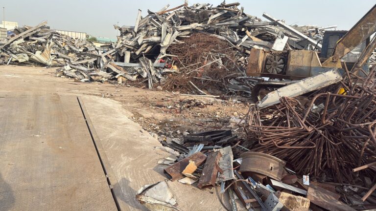 Mixed steel scrap at the yard – Malik Group, Abu Dhabi