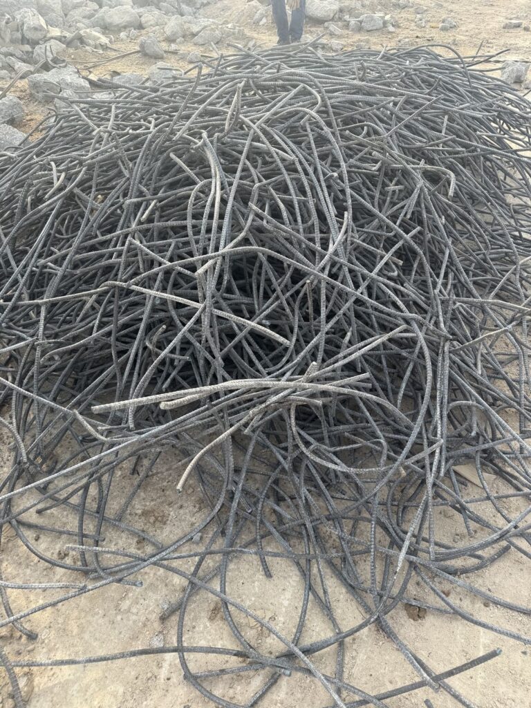 Rebar scrap heap – Malik Group, Abu Dhabi